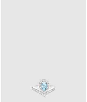 ​18K 하이엔드 미러급 쇼메 조세핀 아그레뜨 링 아쿠아마린 083297