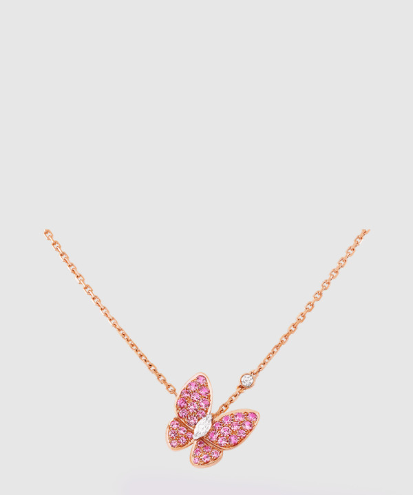 ​18K 하이엔드 미러급 반클리프 투 버터플라이 펜던트 사파이어 3M200