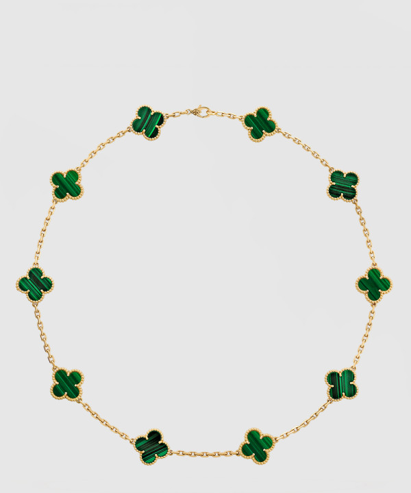 ​18K 하이엔드 미러급 반클리프 빈티지 알함브라 네크리스 10모티브 3QJ00