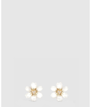 ​18K 하이엔드 미러급 반클리프 로즈 드 노엘 귀걸이 7RV00