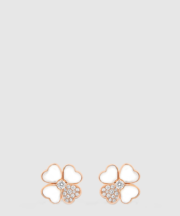 ​18K 하이엔드 미러급 반클리프 코스모스 이어링 미디엄 모델 5BZ00