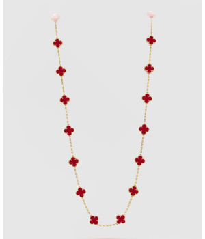 ​18K 하이엔드 미러급 반클리프 빈티지 알함브라 롱 네크리스 20모티브 39800