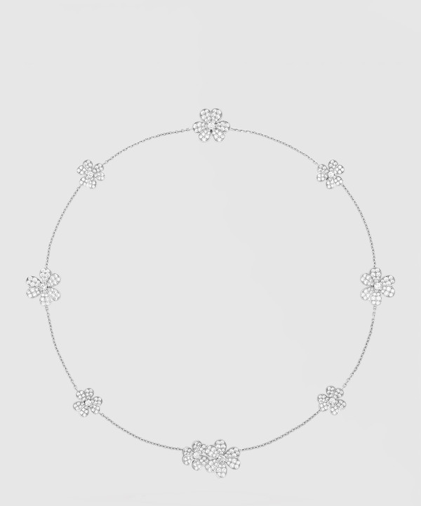 ​18K 하이엔드 미러급 반클리프 프리볼 네크리스 9개 플라워 25400