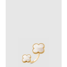 ​18K 하이엔드 미러급 반클리프 매직 알함브라 비트윈 더 핑거 링 05500