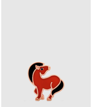 ​18K 하이엔드 미러급 반클리프 럭키 애니멀 호스 클립 5LJ00