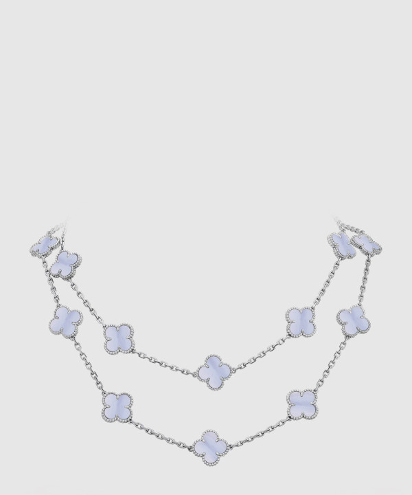 ​18K 하이엔드 미러급 반클리프 빈티지 알함브라 롱 네크리스 20모티브 80900