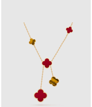 ​18K 하이엔드 미러급 반클리프 매직 알함브라 네크리스 6모티브 5JP00