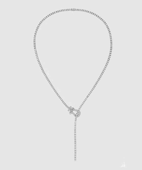 ​18K 하이엔드 미러급 프레드 포스텐 Y 네크리스 라지 7J0286