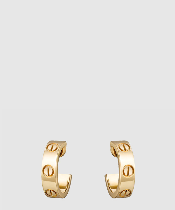 ​18K 하이엔드 미러급 까르띠에 러브 후프 이어링 클래식 B8022500