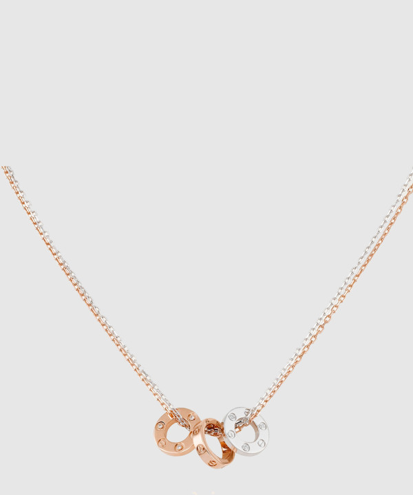 ​18K 하이엔드 미러급 까르띠에 러브 네크리스 다이아 6개 B7219700