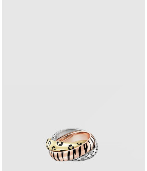 ​18K 하이엔드 미러급 까르띠에 트리니티 링 래커 세미 파베 B4241700