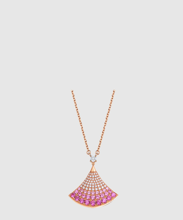 ​18K 하이엔드 미러급 불가리 디바스 드림 핑크 사파이어 목걸이 358436