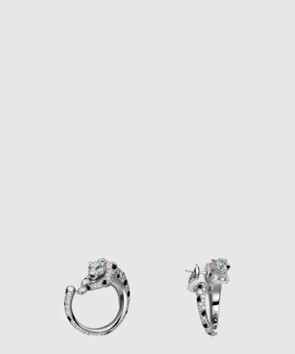 ​18K 하이엔드 미러급 까르띠에 팬더 드 까르띠에 후프 이어링 H8000330