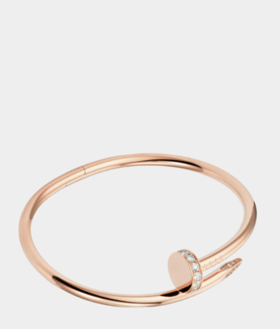 ​18K 하이엔드 미러급 까르띠에 저스트 앵 끌루 브레이슬릿 클래식 다이아 B6048517