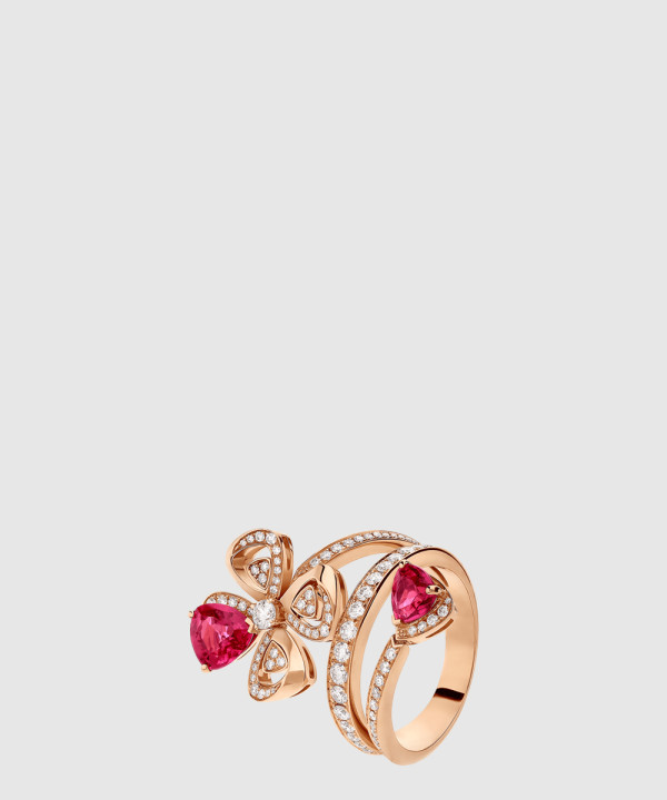 ​18K 하이엔드 미러급 불가리 피오레버 링 핑크 루벨라이트 359933