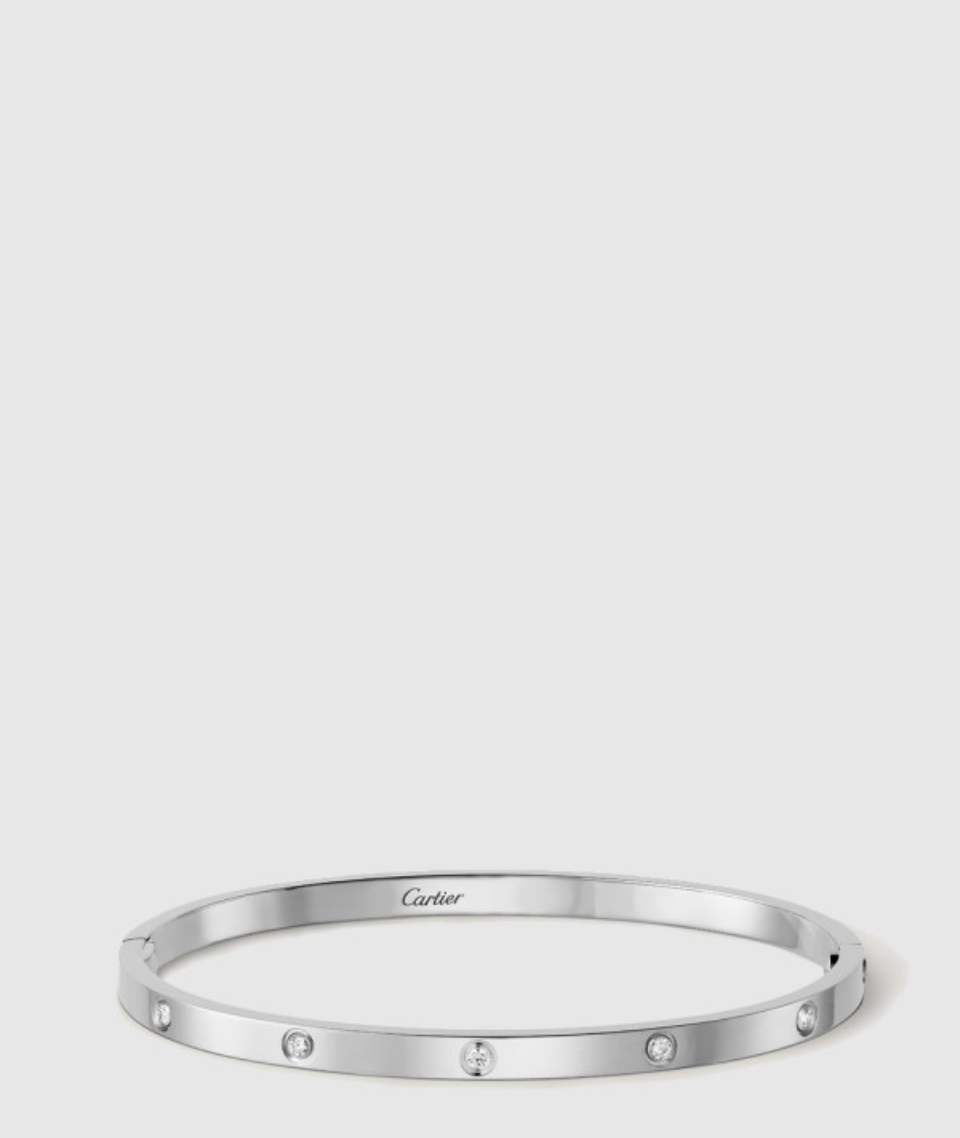 ​18K 하이엔드 미러급 까르띠에 러브 브레이슬릿 스몰 다이아 10개 B6079817