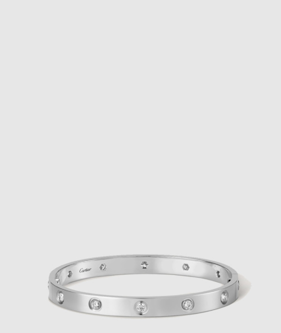 ​18K 하이엔드 미러급 까르띠에 러브 브레이슬릿 클래식 다이아 10개 B6070417