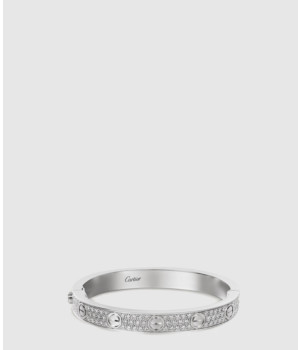 ​18K 하이엔드 미러급 까르띠에 러브 브레이슬릿 클래식 파베 세팅 N6727017