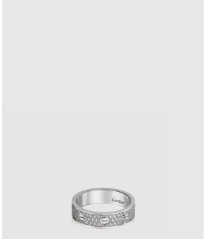 ​18K 하이엔드 미러급 까르띠에 러브 링 스몰 파베 세팅 B4083400