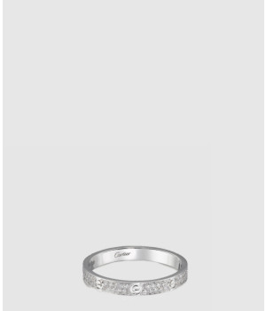 ​18K 하이엔드 미러급 까르띠에 러브 링 반지 미니 파베 B4218200