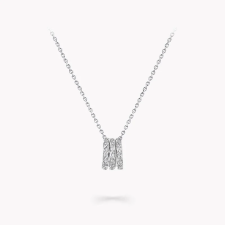 18K 하이엔드 미러급 그라프 로렌스 시그니처 트리플 파베 목걸이 RGP700