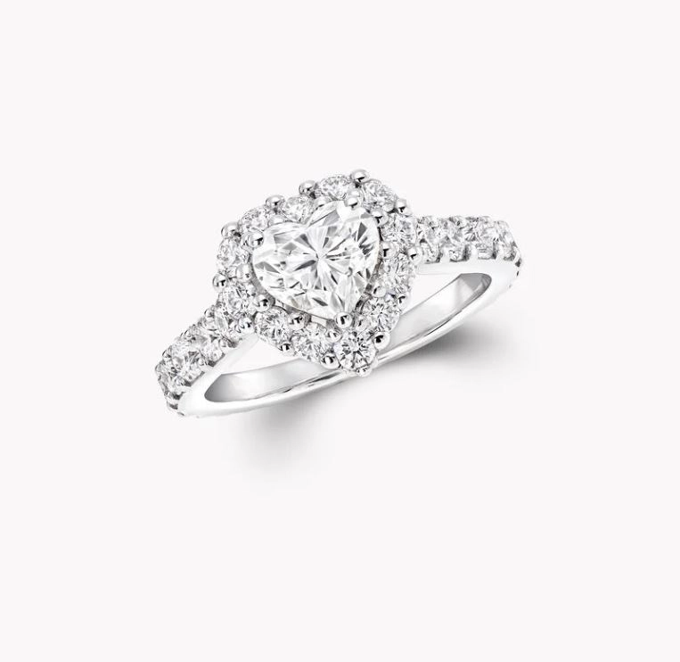 18K 하이엔드 미러급 그라프 아이콘 하트 쉐이프 링 RGR619