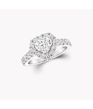 18K 하이엔드 미러급 그라프 아이콘 하트 쉐이프 링 RGR619