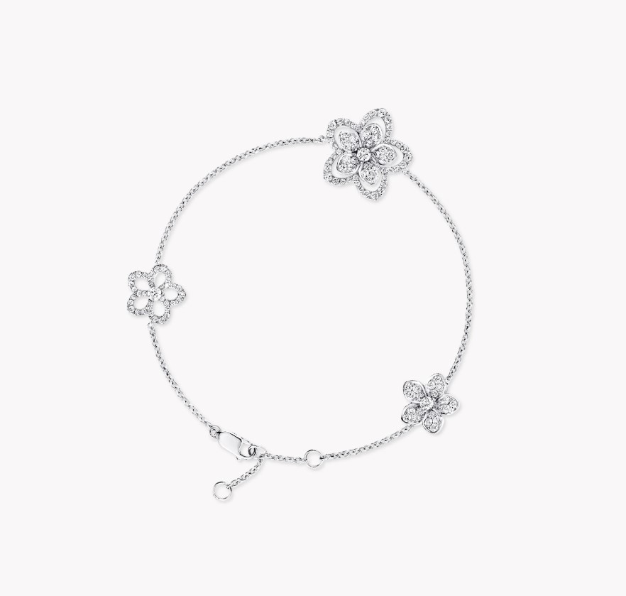 18K 하이엔드 미러급 그라프 와일드 플라워 브레이슬릿 RGB516