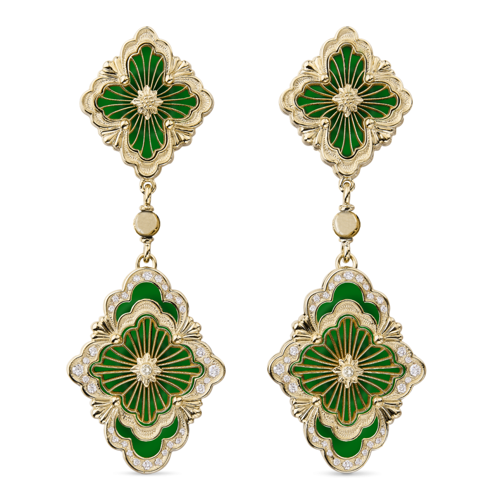 18K 하이엔드 미러급 부첼라티 오페라 튤레 이어링 021335