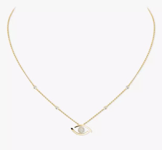 18K 하이엔드 미러급 메시카 럭키 아이 네크리스 07524