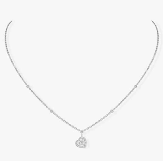 18K 하이엔드 미러급 메시카 조이 쾨르 솔리테어 네크리스 11437