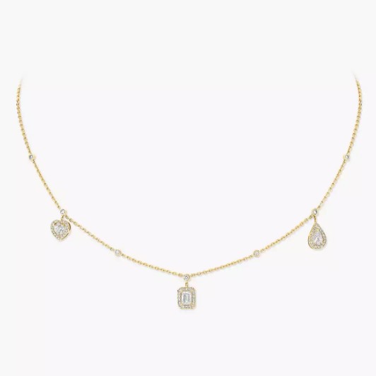 18K 하이엔드 미러급 메시카 마이 트윈 트리오 네크리스 11945