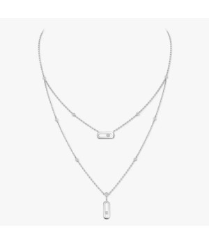 18K 하이엔드 미러급 메시카 무브 우노 2줄 네크리스 8852