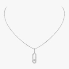 18K 하이엔드 미러급 메시카 무브 우노 파베 세팅 LM 네크리스 12058