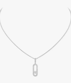 18K 하이엔드 미러급 메시카 무브 우노 파베 세팅 LM 네크리스 12058