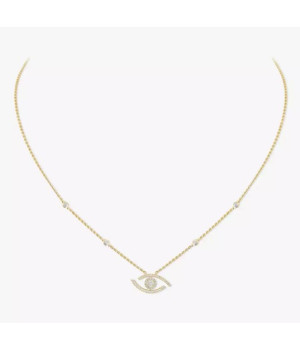 18K 하이엔드 미러급 럭키 아이 파베 세팅 네크리스 0752