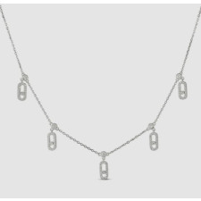 18K 하이엔드 미러급 메시카 무브 우노 드롭 펜던트 목걸이