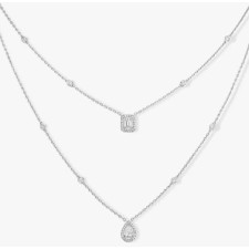 18K 하이엔드 미러급 메시카 마이 트윈 2줄 네크리스 6506