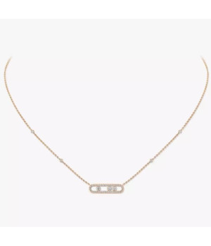 18K 하이엔드 미러급 메시카 베이비 무브 파베 네크리스 04322