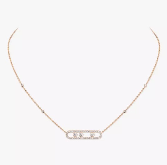 18K 하이엔드 미러급 메시카 무브 파베 네크리스 3994