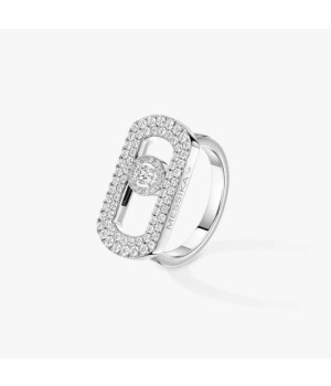 18K 하이엔드 미러급 메시카 쏘 무브 파베 세팅 링 12937