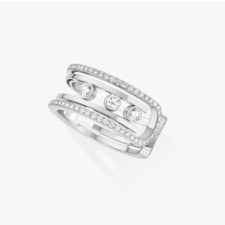 18K 하이엔드 미러급 메시카 여성 무브 텐스 파베 링 11955