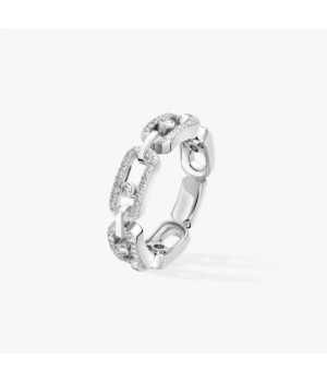 18K 하이엔드 미러급 메시카 무브 링크 멀티 파베 링 12012