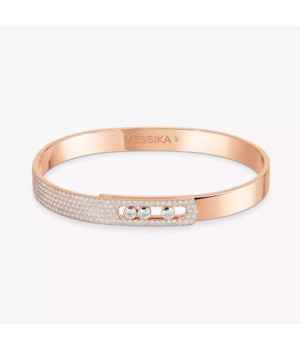 18K 하이엔드 미러급 메시카 무브 노아 파베 뱅글 6371