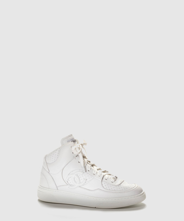 샤넬 CC로고 샤포스 하이탑 스니커즈 G45080
