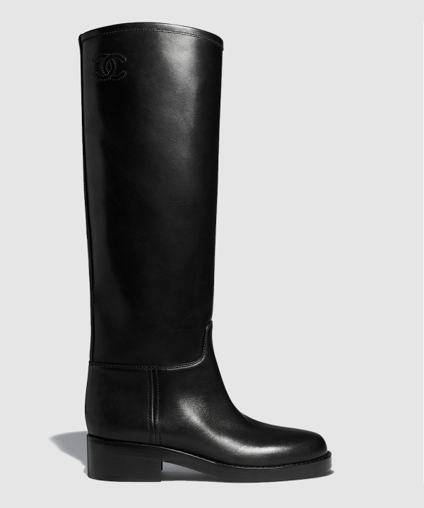 샤넬 퀄팅 롱 하이 부츠 G39212