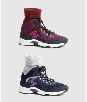 샤넬 CC로고 니트 삭스 트레이너 스니커즈 G45204