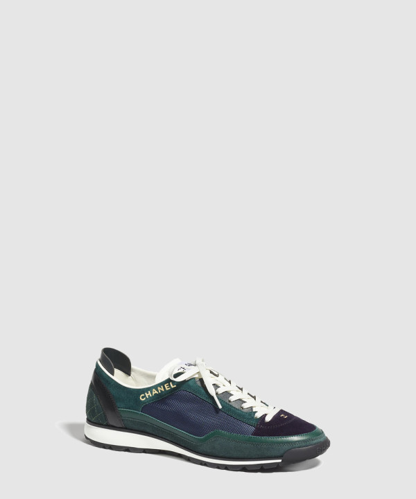 샤넬 CC 메쉬 스웨이드 스니커즈 G40012