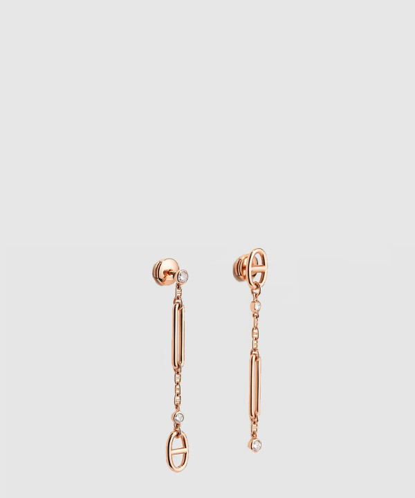 18K 하이엔드 미러급 에르메스 쉐르 당크르 카오스(Chaine d'ancre Chaos) 이어링