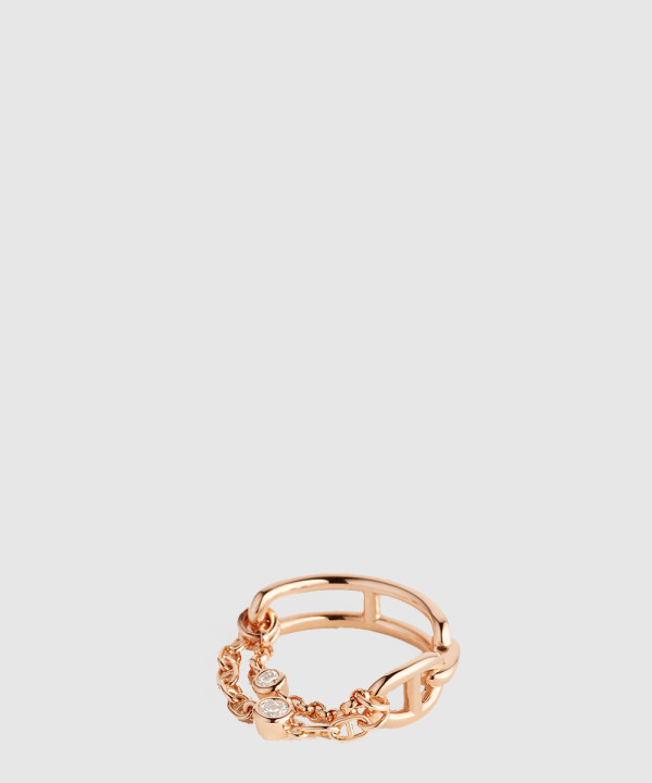 18K 하이엔드 미러급 에르메스 샹 당크르 카오스(Chaine d'ancre Chaos) 링